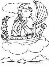 Boat Pony Little Coloring Play Online sketch template