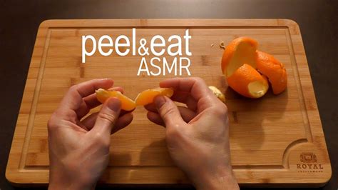 Asmr Quickie Peeling And Eating An Orange Notta Word Youtube