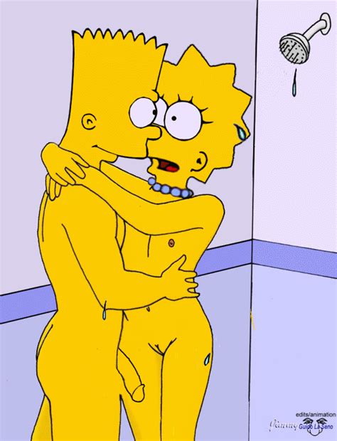 bart and lisa in the shower moretti25