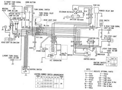 wiring schematic  honda ct honda  strokenet   data