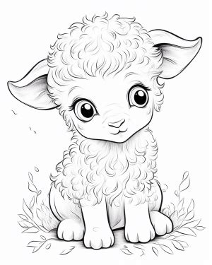 lamb  sheep coloring pages  printable coloring pages
