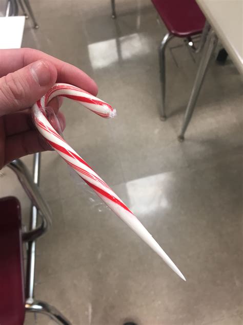 The Way I Sucked On This Candy Cane I Had Early Today Made It Sharp On