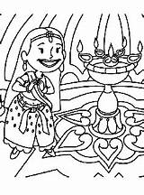 Crayola Diwali sketch template