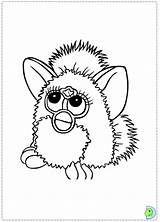 Coloring Furby Pages Dinokids Furbys Close sketch template