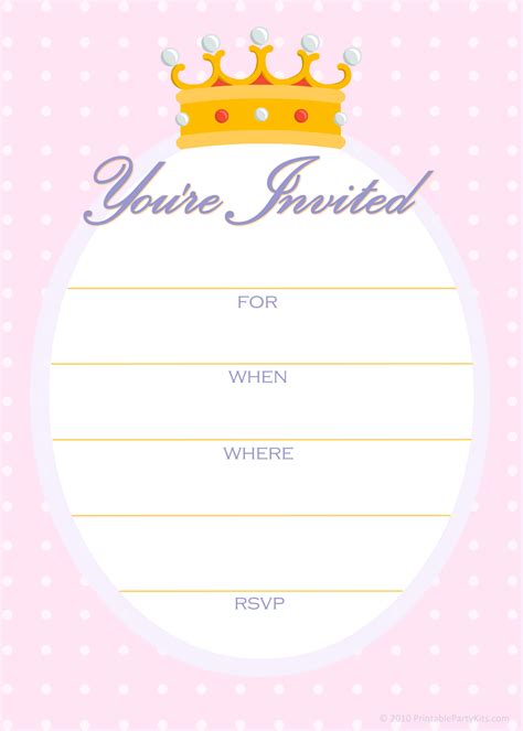 printable birthday invitation template  printable birthday