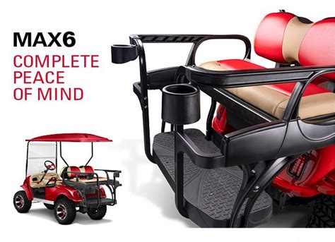 doubletake max  helix deluxe golf cart rear seat frame   cushion set