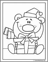 Bear Teddy Coloring Pages Birthday Cute Bears Colorwithfuzzy sketch template