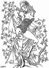 Ivy Poison Coloriage Coloriages Adults Zoeken Adultes Dessin Designlooter sketch template