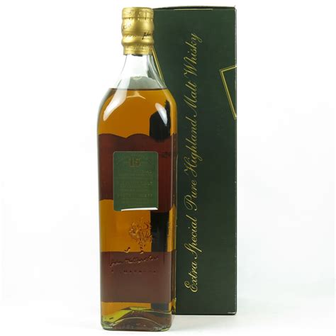 johnnie walker green label  year  whisky auctioneer