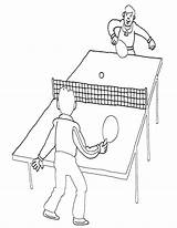 Ping Pong Gra Kolorowanka sketch template