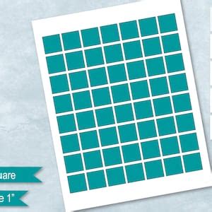 square blank template  mm square sticker collage etsy
