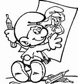 Pages Coloring Smurf Smurfs Printable Kids Colouring Papa Drawing Getdrawings sketch template