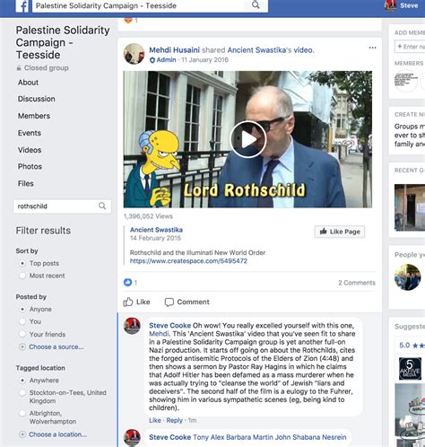 tony greenstein s blog exclusive rogue anti semitic palestine solidarity group in teesside