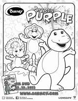 Barney Perfectly Printables sketch template