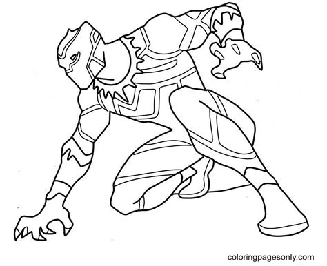 black panther mask coloring page