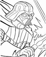 Coloring Darth Vader Pages Wars Star Print Printable sketch template