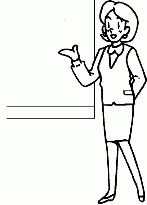 teacher coloring pages coloring home