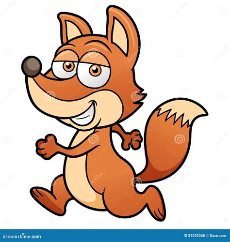 cartoon fox royalty  stock photo image