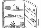 Open Fridge Drawing Refrigerator Clipart Paintingvalley sketch template