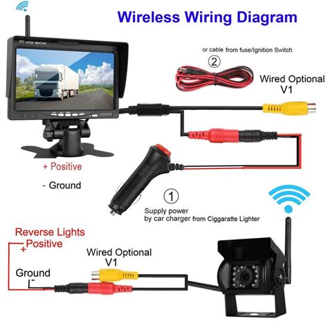 wireless reverse camera wiring diagram