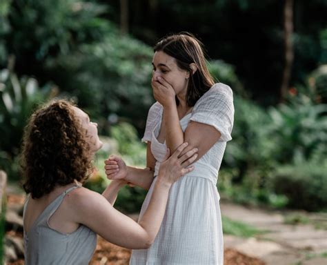 Kelsi And Lucy Dancing With Her Surprise Lesbian Beach Proposal