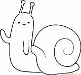 Snail Coloring Waving Adventure Time Pages Printable Cartoon Coloringpages101 Kids Color sketch template