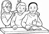 Coloring School Pages Kindergarten Kids Children Child 4t Worksheets Gif Popular Comments Coloringhome Bts sketch template