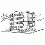 Apartment Coloring Tocolor sketch template