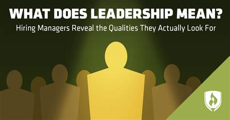 what does leadership mean hiring managers reveal the qualities they