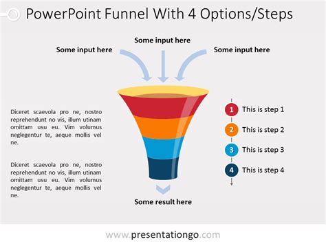 powerpoint funnel chart   steps presentationgocom