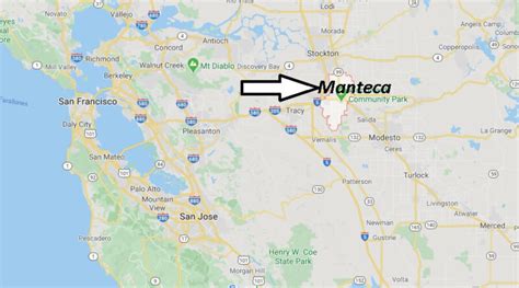 manteca california  county  manteca    map