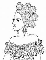 Colouring Negra Desenho Modernas Negras Omeletozeu Africano Alisha Willis Copics sketch template