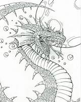 Coloring Dragon Pages Dragons Fantasy Adults Deviantart Adult Designs Books Hard Colouring Sheets Google Drawings Color Printable Sketch Ups Grown sketch template