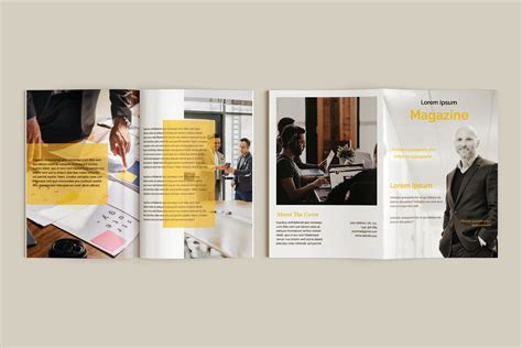 page magazine template behance