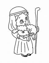 Shepherd Boy Coloring David Pages Chibi Draw Kids Boys Sheep Colour Color Colouring His Play Playing Visit Crafts sketch template