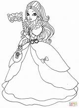 Coloring Ever After High Apple Pages Thronecoming sketch template