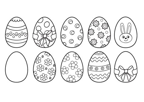 dibujos de huevos de pascua  imprimir  colorear dibujos