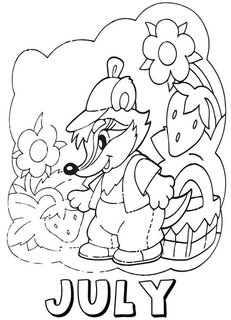 july coloring page  printable coloring pages  kids