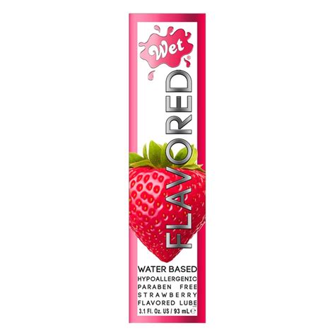 Wet Water Based Flavored Lubricant Sultry Strawberry Shop