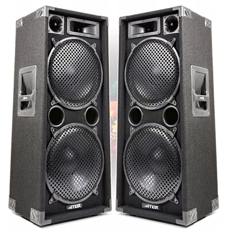 max sp dual  passive dj speaker pair