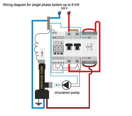 wiring diagram  electric boilers