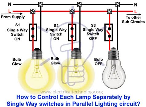 wire lights  parallel bulbs connection  parallel