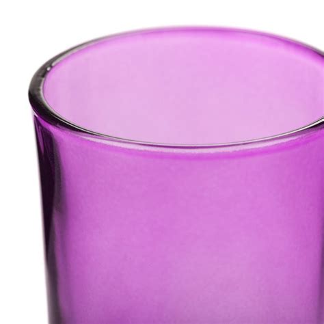 Purple Glass Votive Candle Holder