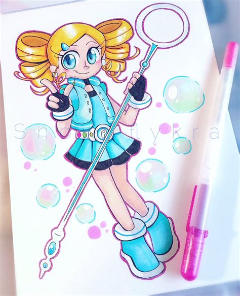 Fanart Bubbles Powerpuff Girls Anime