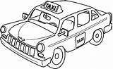 Taxi Coloring Pages Drawing Kids Car Sketch Cab Clipart Transportation Colorear Para Cliparts Color Printable Big Dibujo Paintingvalley Drawings Ny sketch template
