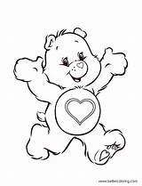 Bear Coloring Build Tender Pages Heart Printable Adults Kids sketch template