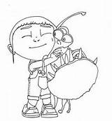Agnes Despicable Coloring Getdrawings Drawing sketch template