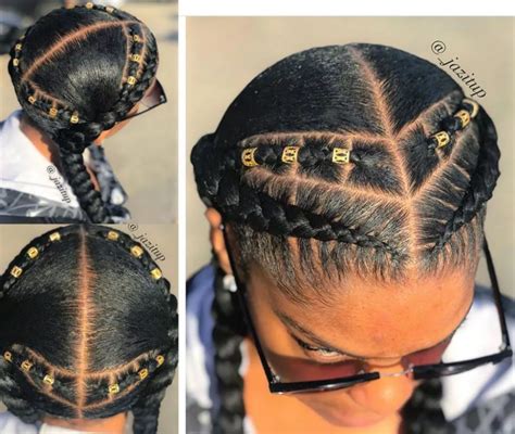 Black French Braided Hairstyles In 2020 Natural Hair Styles French