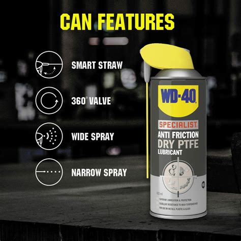 Wd 40 Specialist Dry Ptfe Lubricating Spray