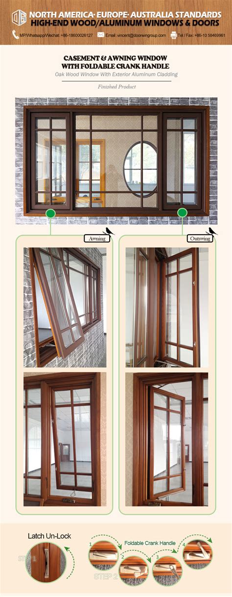 crank open awning window shandong doorwin construction
